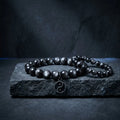 Master Selection: Psychic Shield - Silver Obsidian Healing Bracelet