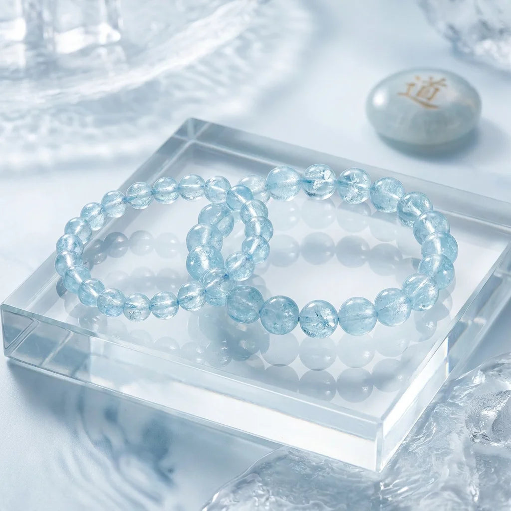 Master Selection: Oceanic Purity - Aquamarine Healing Bracelet