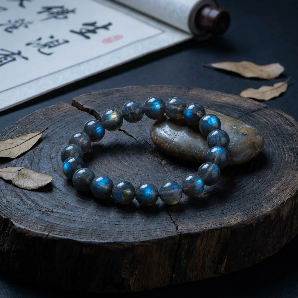 Master Selection: Intuitive Moonlight - Grey Moonstone Healing Bracelet